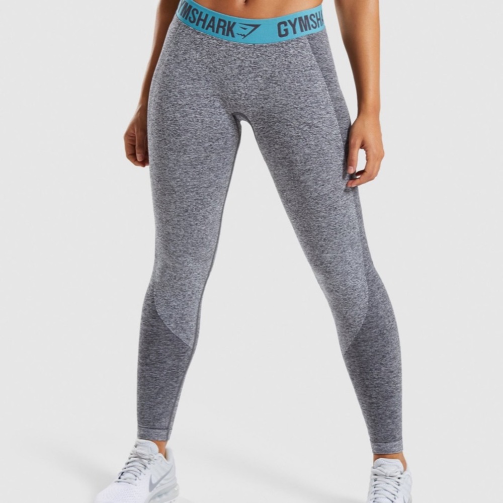 Gymshark Flex Leggings Charcoal Mark/Dusky TeL